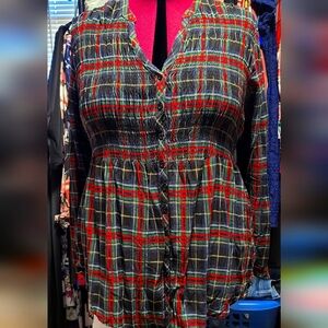 Torrid Smocked Hi-low Blouse